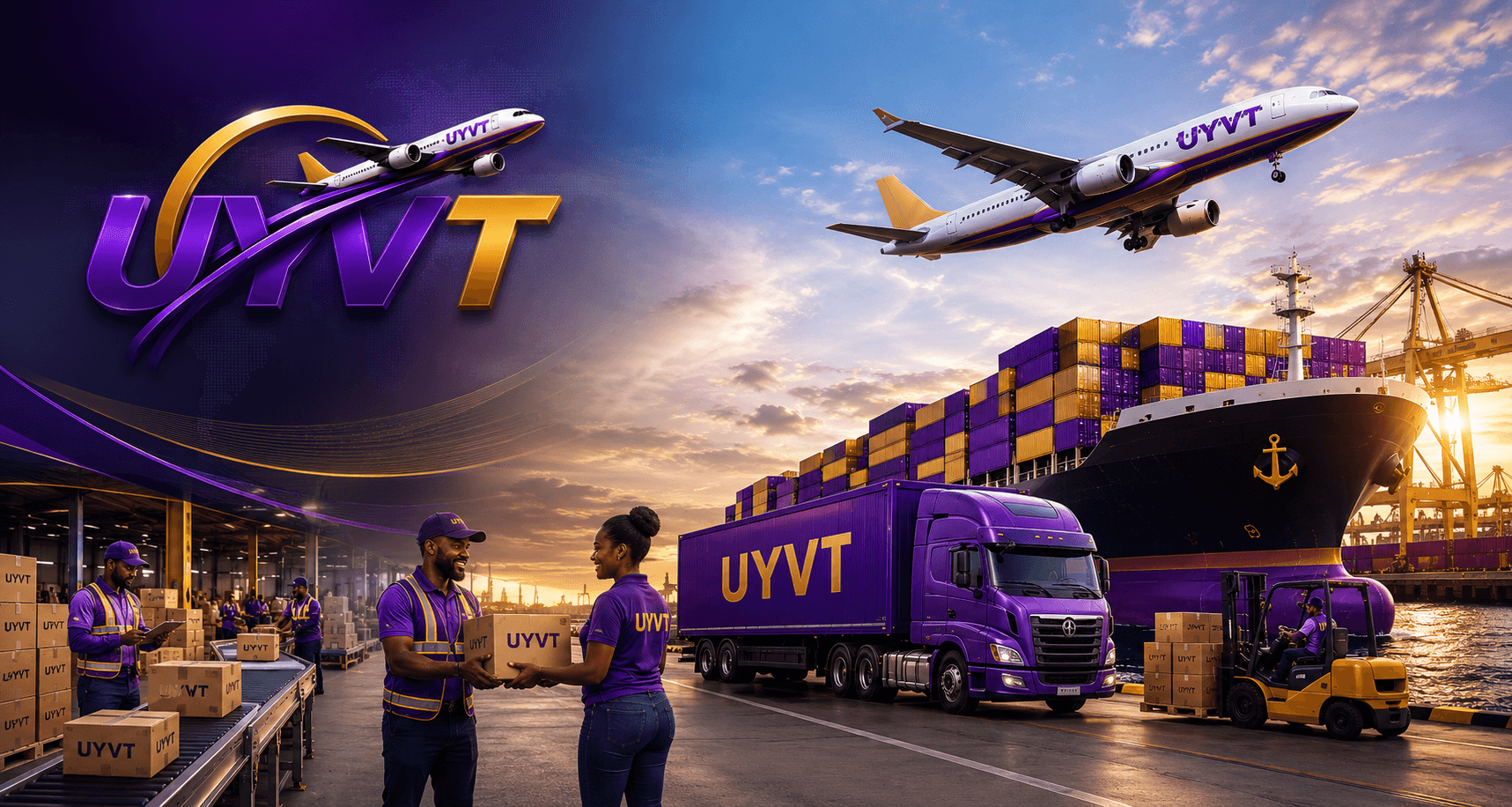 UYVT Logistics air, sea, and delivery operations